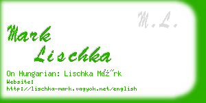 mark lischka business card